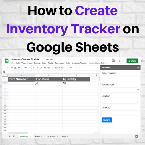 how to creat inventory for small business